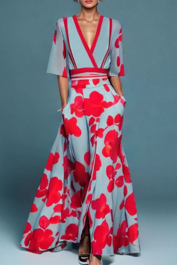 Violet™ | Ponadczasowa Elegancja Kwiatowa Sukienka