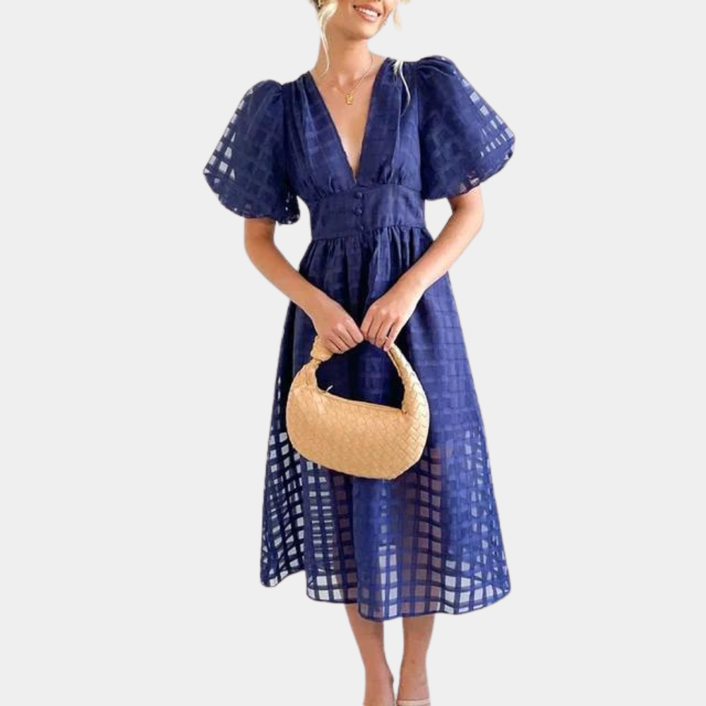 Charlotte™ - Sukienka midi z bufkami