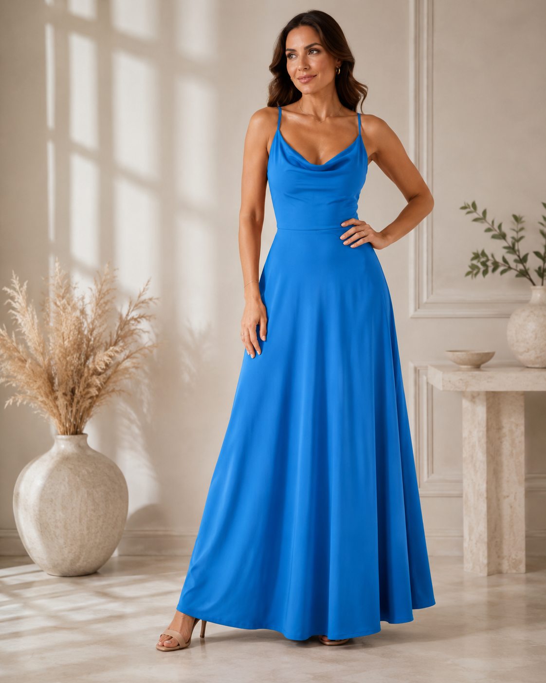 Anaïs | Sukienka maxi bez ramiączek o eleganckim romantycznym kroju
