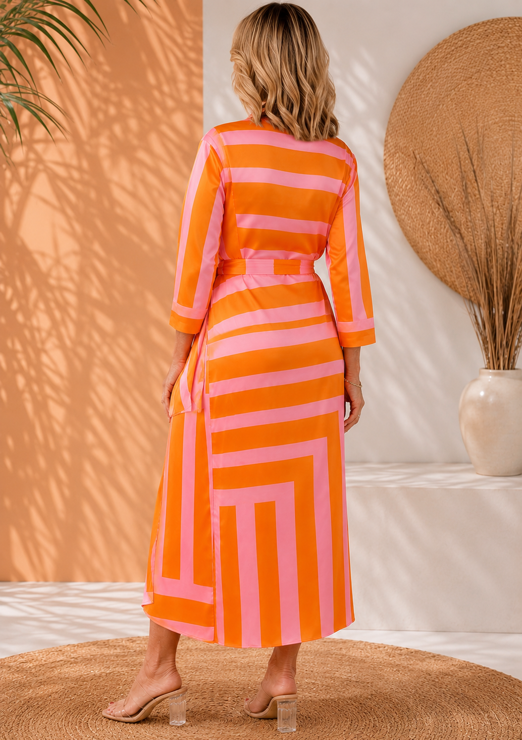 Hannah | Elegancka Sukienka Maxi z Wiązaniem