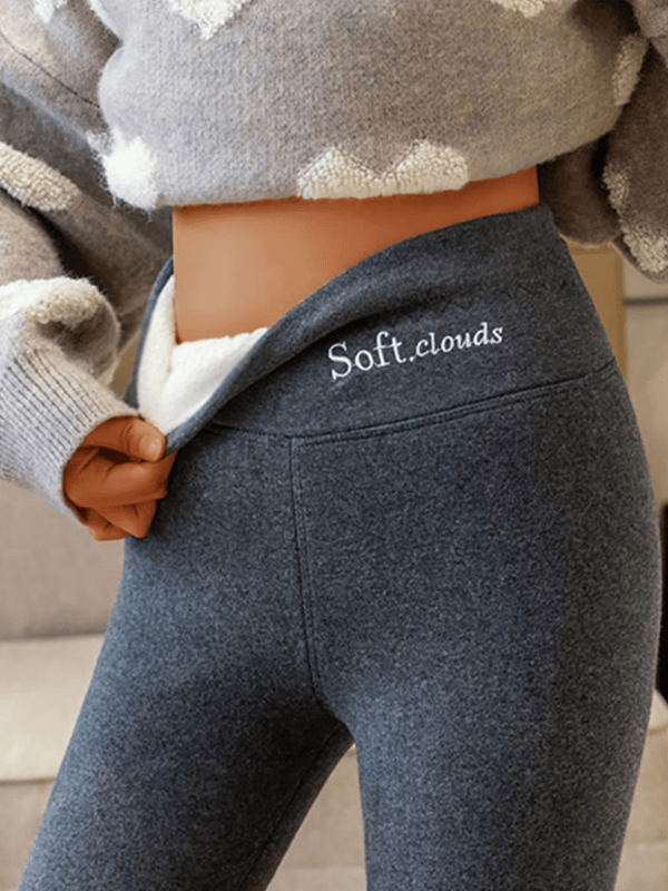 SoftClouds™ Legginsy - Wygodne Zimowe Spodnie z Ciepłą Podszewką