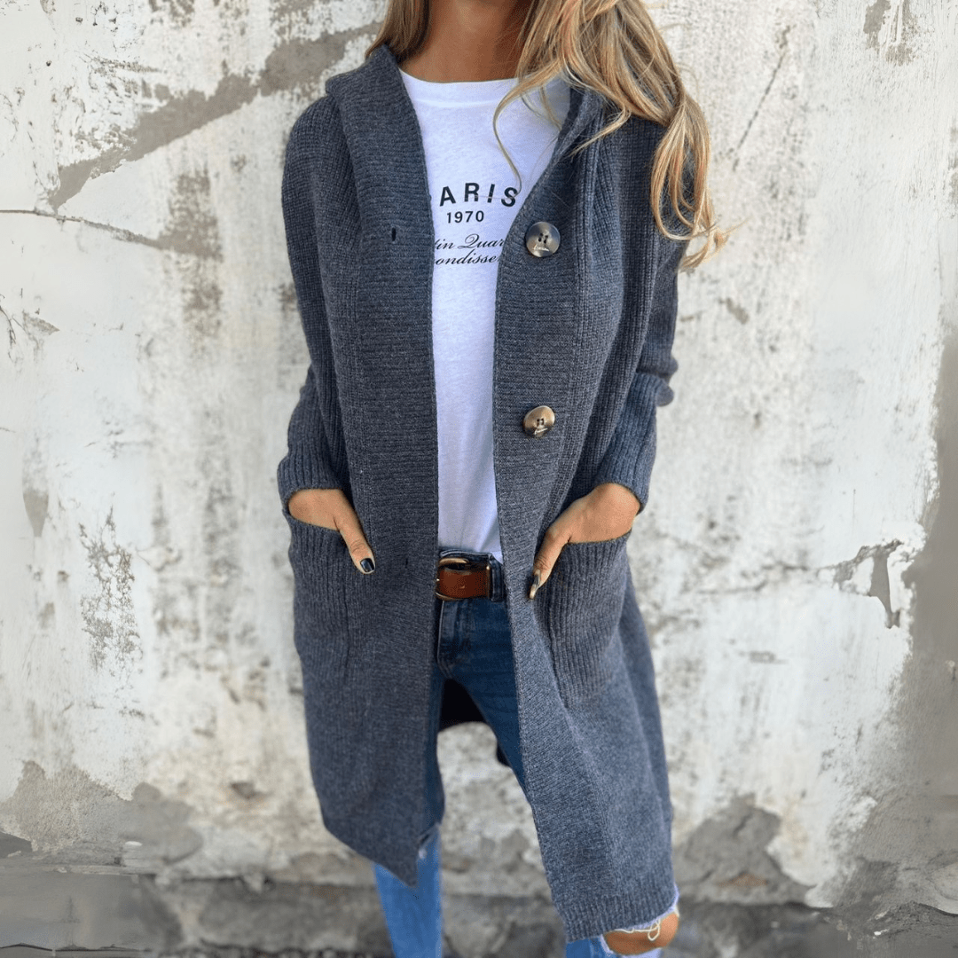 Karin | Elegancka długa damska kamizelka