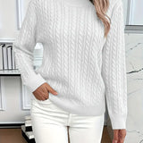 Emilia | Sweter w warkoczowy wzór