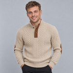 Jan – Sweter męski z warkoczowym splotem | Vento Moda