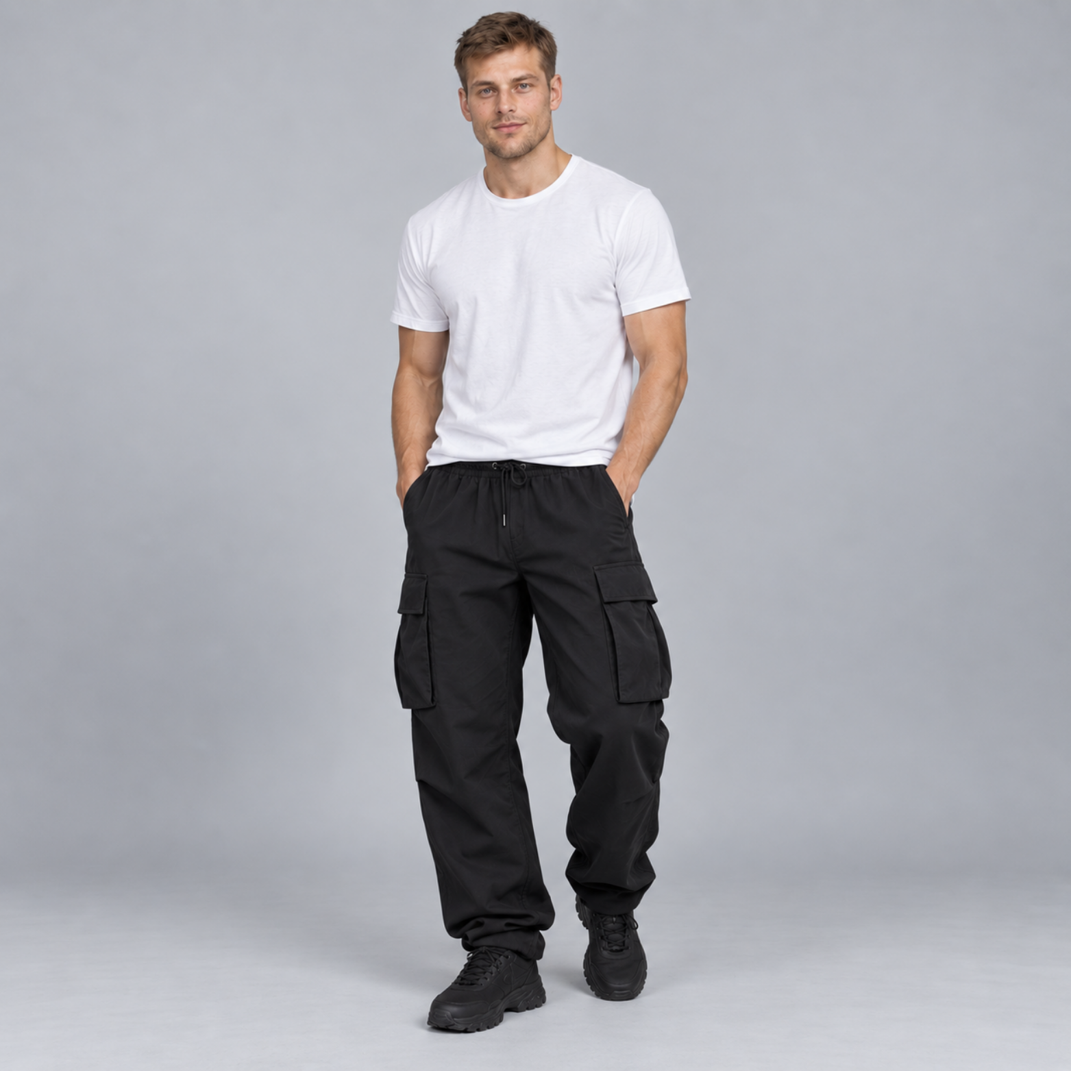 Mateusz – Spodnie baggy męskie z elastyczną talią | Vento Moda