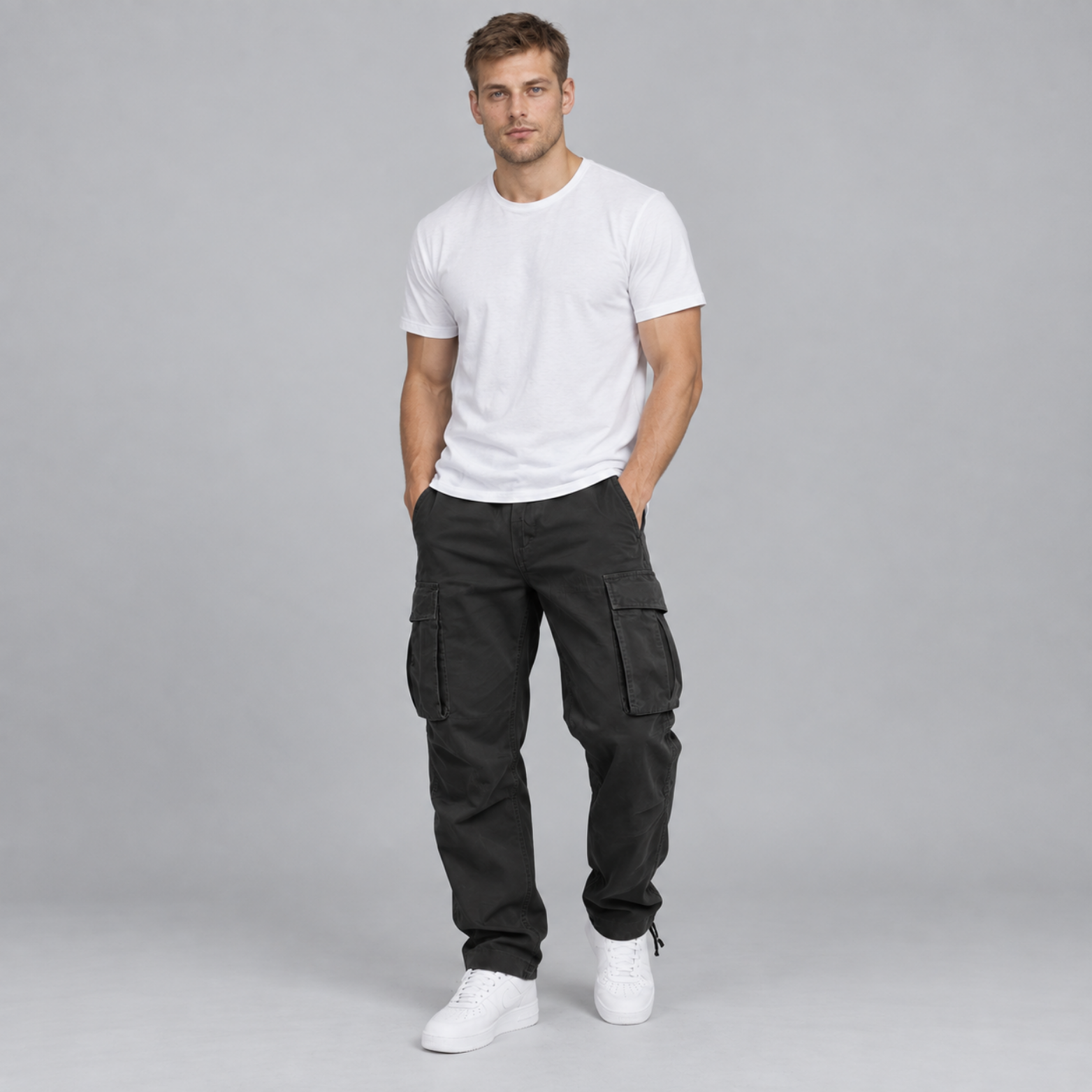 Krzysztof – Spodnie cargo oversized z kieszeniami | Vento Moda