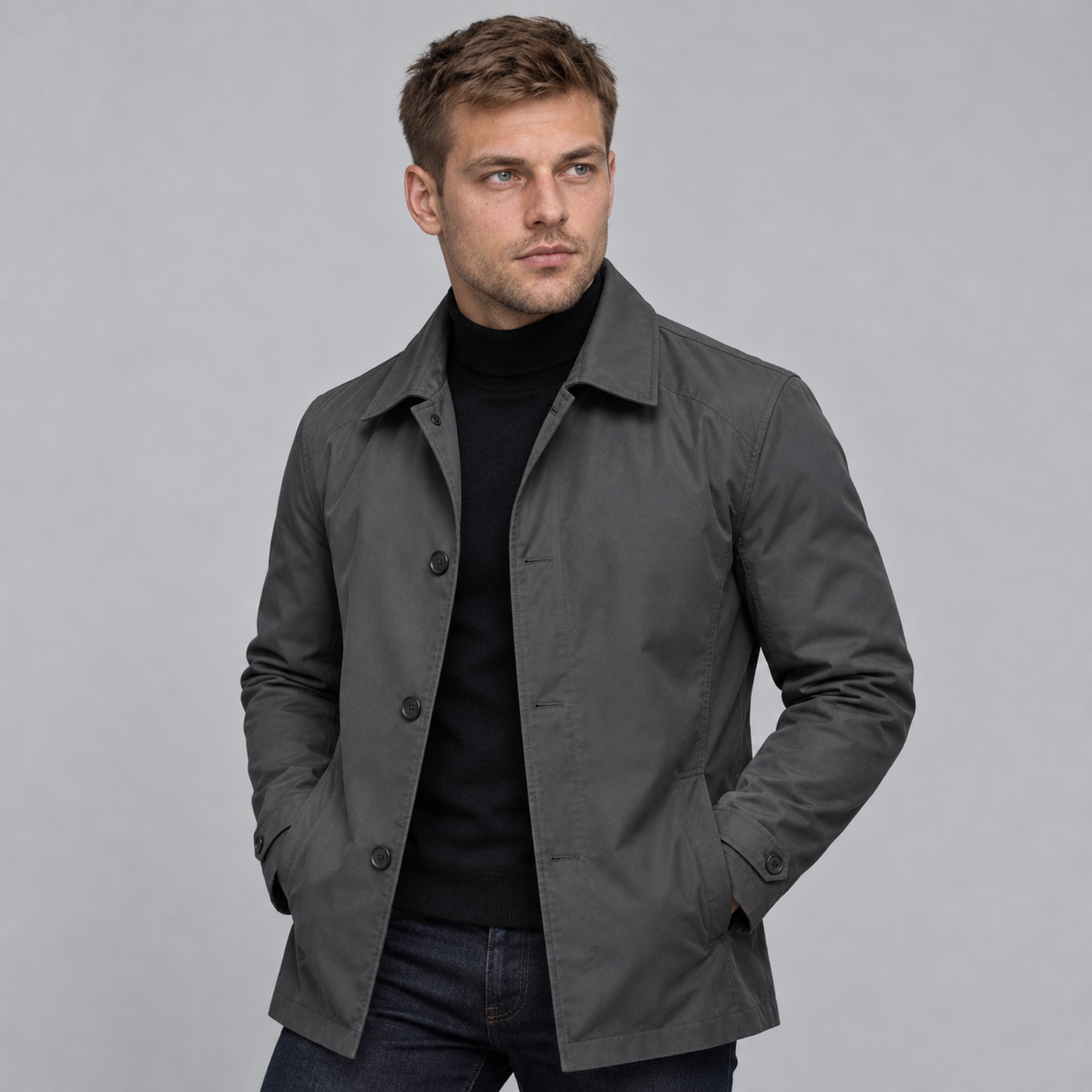 Cezary – Kurtka przejściowa męska z kapturem | Vento Moda