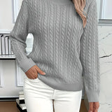 Emilia | Sweter w warkoczowy wzór