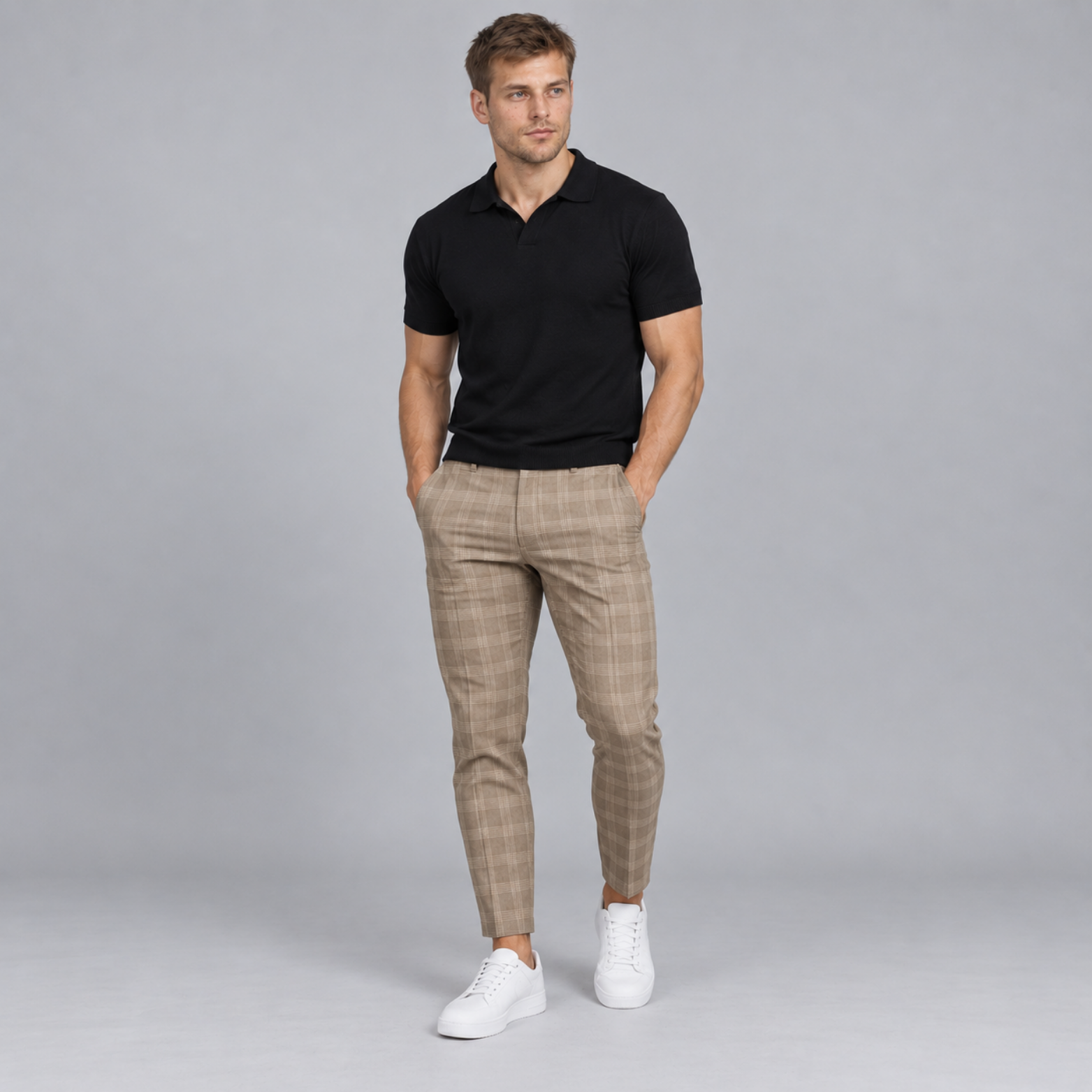 Bogdan – Spodnie w kratę męskie na co dzień | Vento Moda