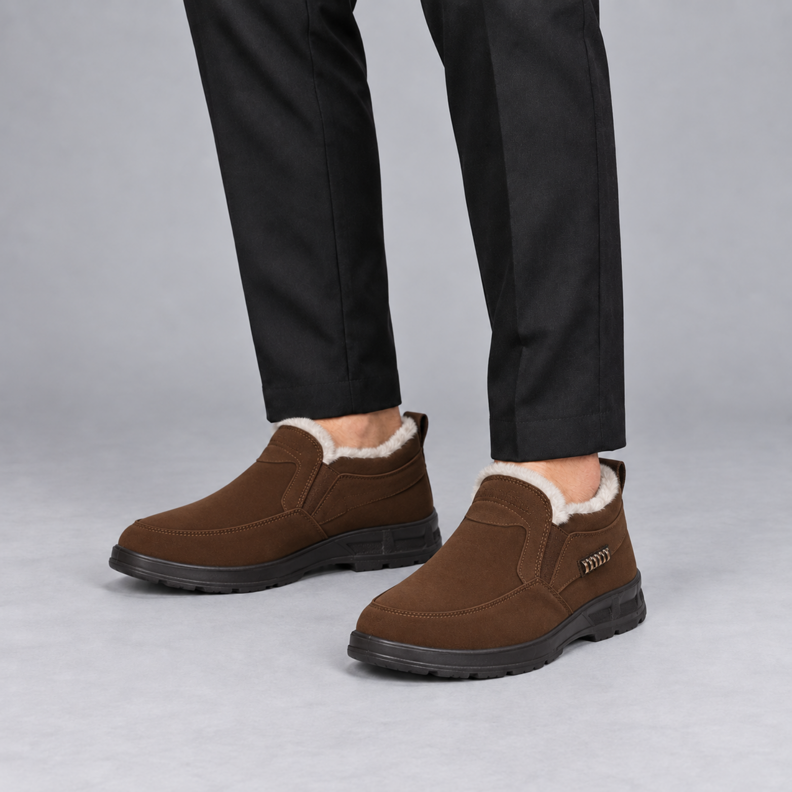 Kamil – Buty zimowe męskie wsuwane z ociepleniem | Vento Moda