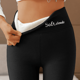 SoftClouds™ Legginsy - Wygodne Zimowe Spodnie z Ciepłą Podszewką