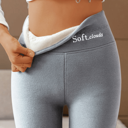 SoftClouds™ Legginsy - Wygodne Zimowe Spodnie z Ciepłą Podszewką