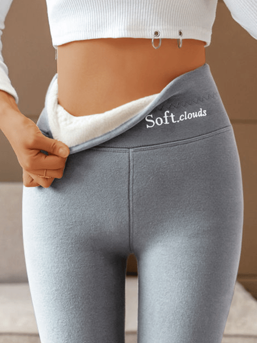 SoftClouds™ Legginsy - Wygodne Zimowe Spodnie z Ciepłą Podszewką