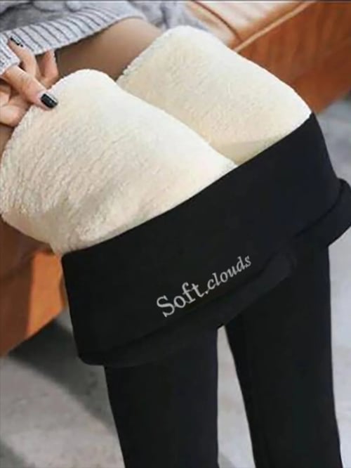 SoftClouds™ Legginsy - Wygodne Zimowe Spodnie z Ciepłą Podszewką