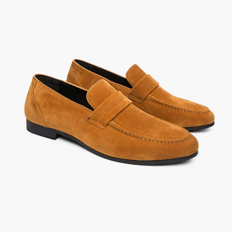 Aleksander | Klasyczne męskie mokasyny z zamszu w stylu casual