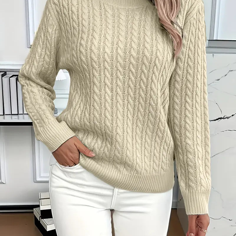 Emilia | Sweter w warkoczowy wzór