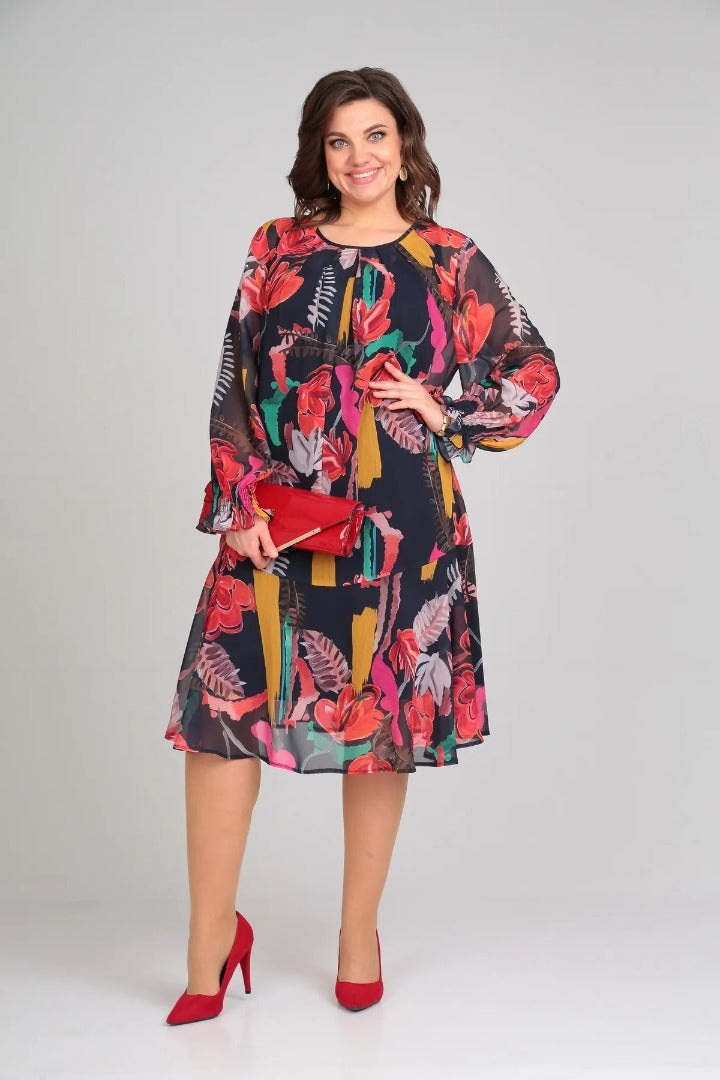 Kymora – Nowoczesna sukienka mini w kwiaty