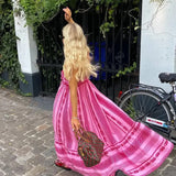 Marika | Zwiewna Sukienka Maxi Boho z Haftowanym Wzorem
