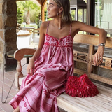 Marika | Zwiewna Sukienka Maxi Boho z Haftowanym Wzorem