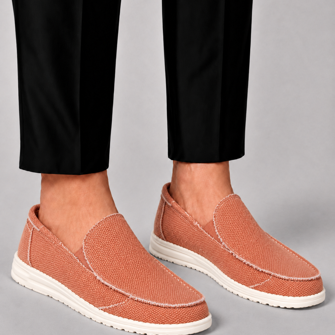 Damian | Męskie Mokasyny Slip-On o Komfortowym Kroju
