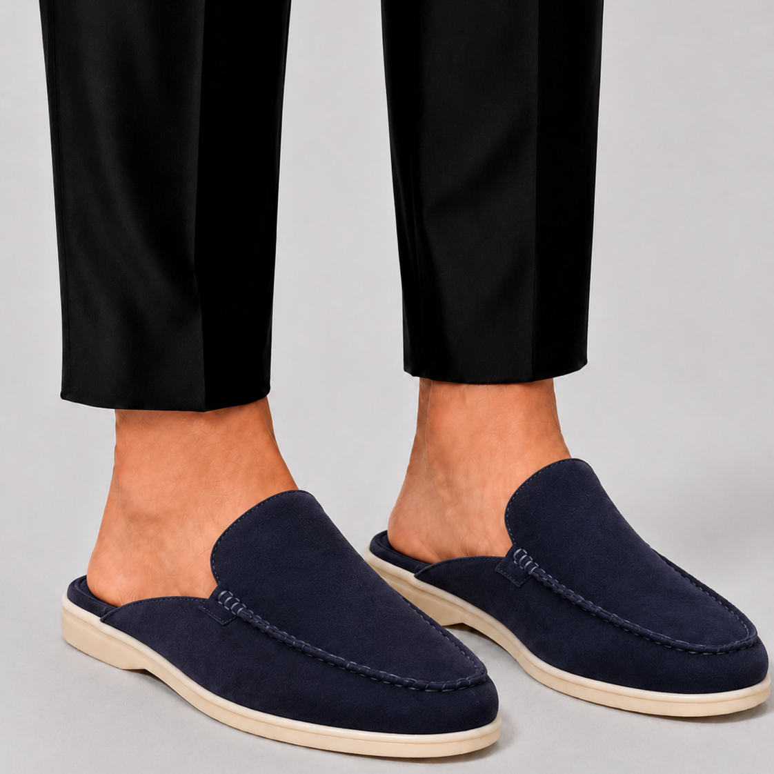 Norbert | Męskie Loafery Mule z Otwartą Piętą