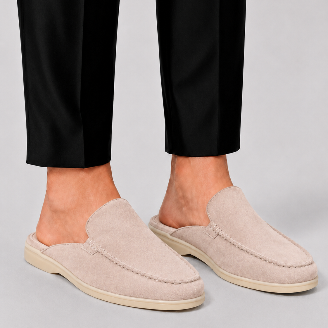 Norbert | Męskie Loafery Mule z Otwartą Piętą