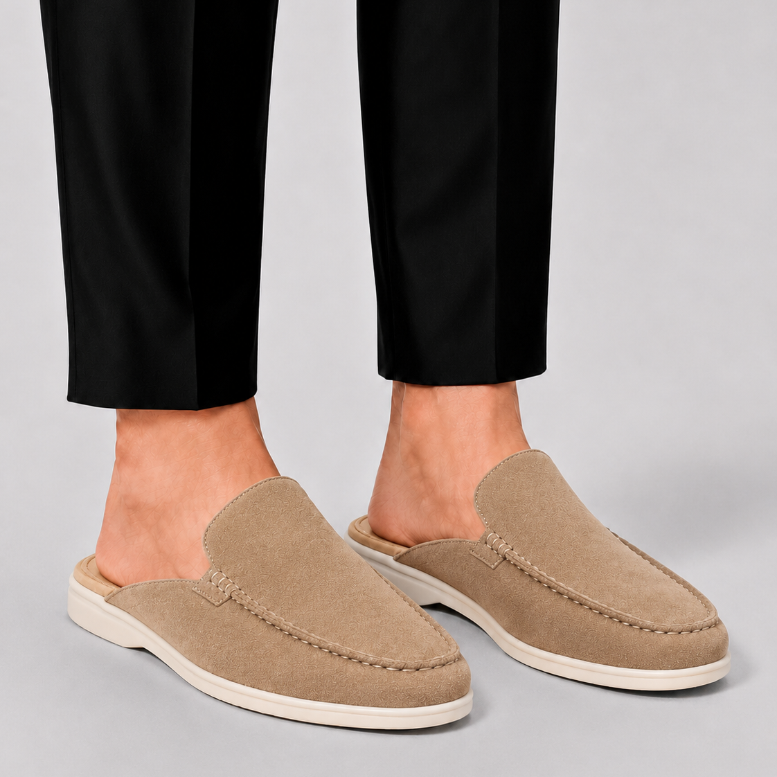 Norbert | Męskie Loafery Mule z Otwartą Piętą