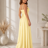 Anaïs | Sukienka maxi bez ramiączek o eleganckim romantycznym kroju