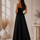 Anaïs | Sukienka maxi bez ramiączek o eleganckim romantycznym kroju
