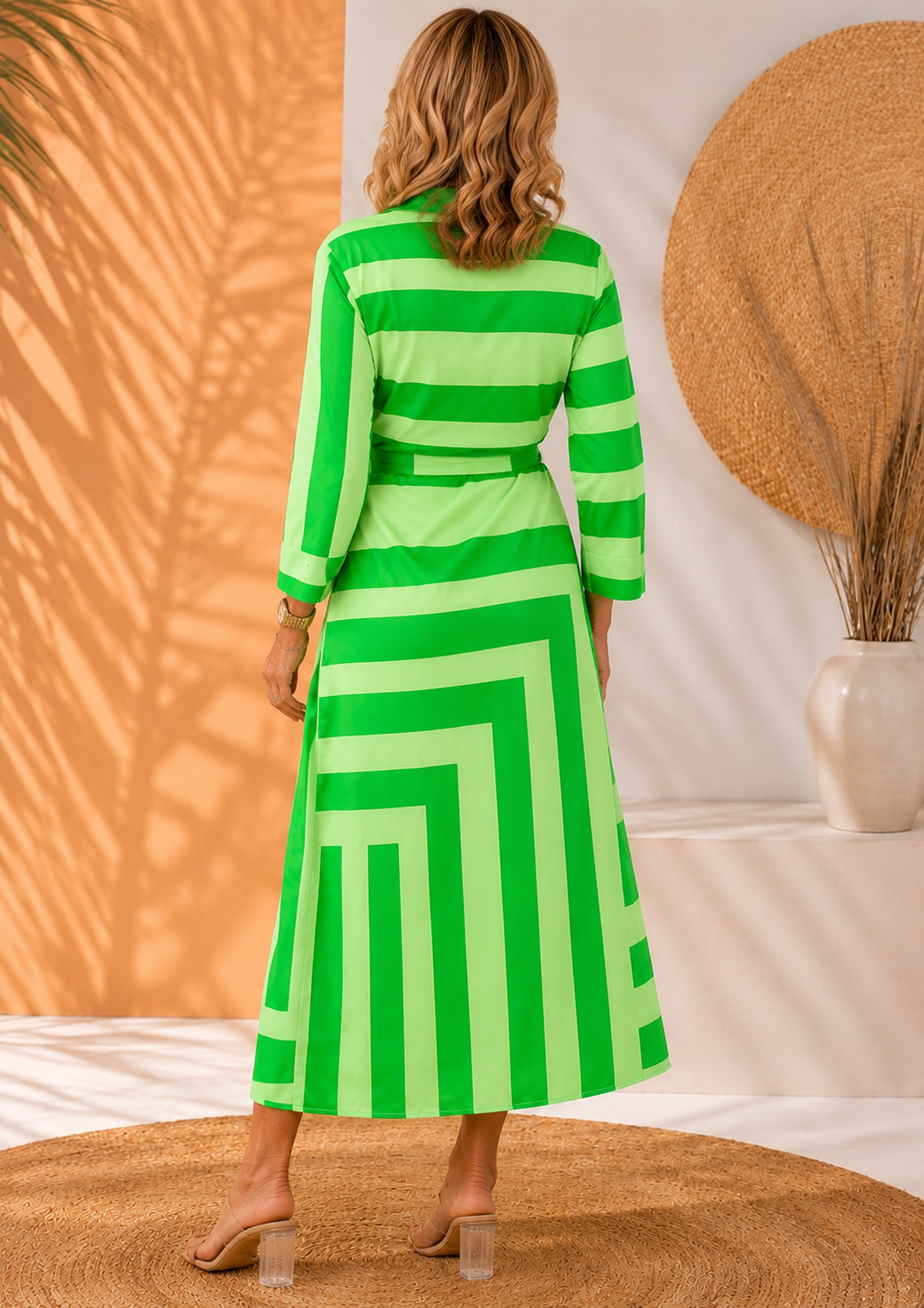 Hannah | Elegancka Sukienka Maxi z Wiązaniem