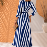 Hannah | Elegancka Sukienka Maxi z Wiązaniem