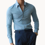 Koszula Męska z Długim Rękawem | Elegancki Fason Slim Fit | Idealna do Stylizacji Biznesowych