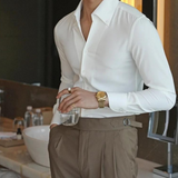Koszula Męska z Długim Rękawem | Elegancki Fason Slim Fit | Idealna do Stylizacji Biznesowych