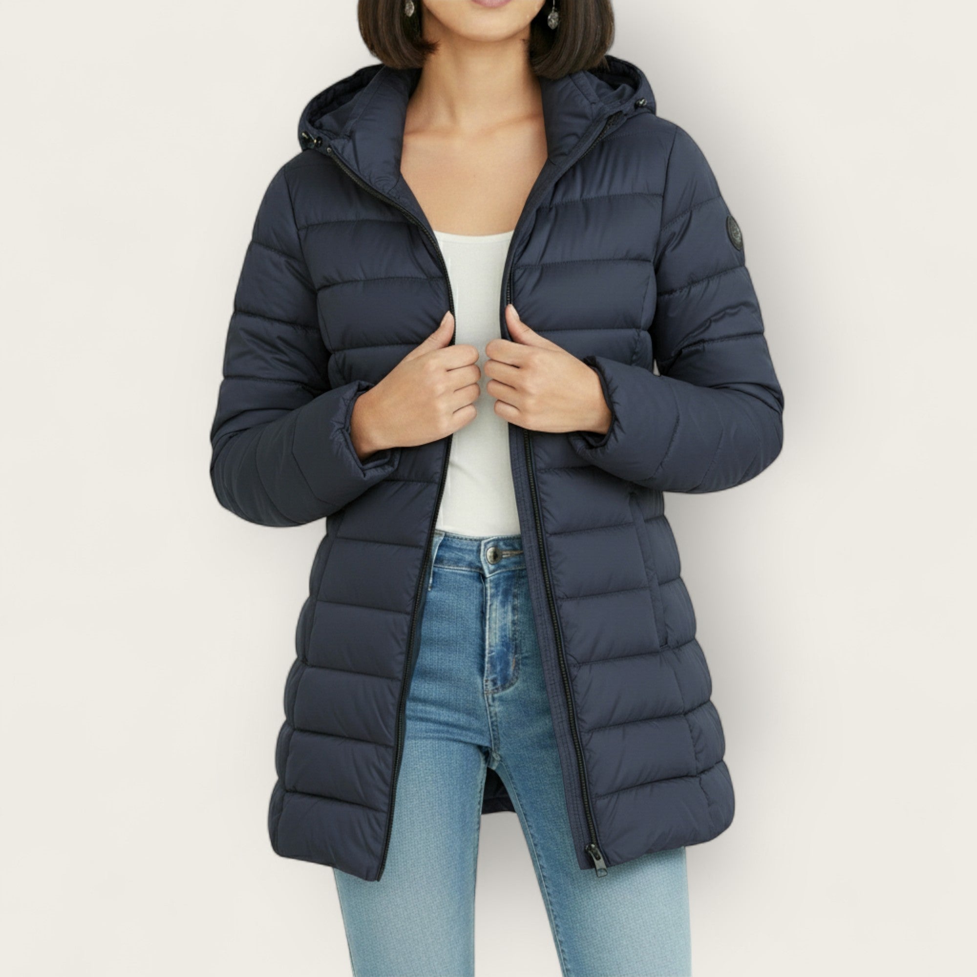 Halina | Ciepła pikowana kurtka zimowa