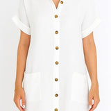 Amelia | Linen Shirt Dress