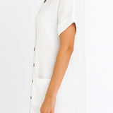 Amelia | Linen Shirt Dress