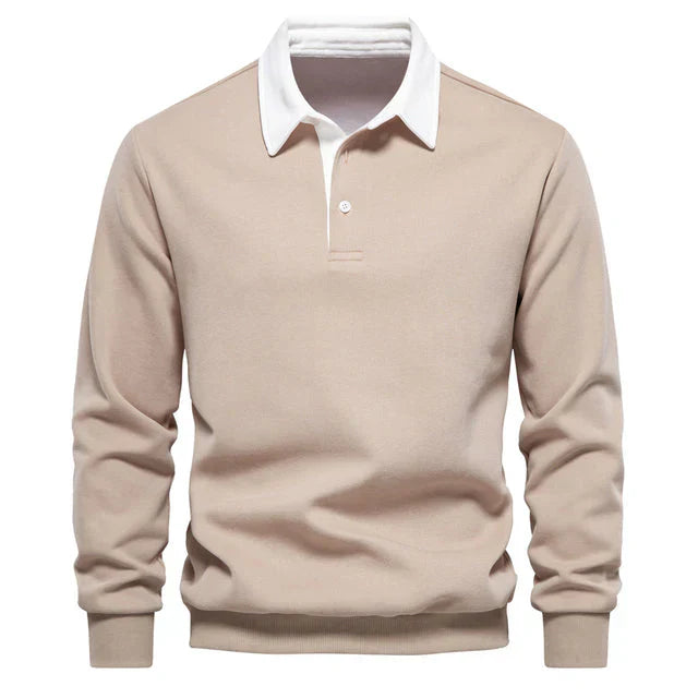 Bluza Męska Polo z Kołnierzykiem | Dzianina Bawełniana | Styl Casual Smart