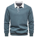 Bluza Męska Polo z Kołnierzykiem | Dzianina Bawełniana | Styl Casual Smart