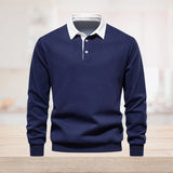 Bluza Męska Polo z Kołnierzykiem | Dzianina Bawełniana | Styl Casual Smart