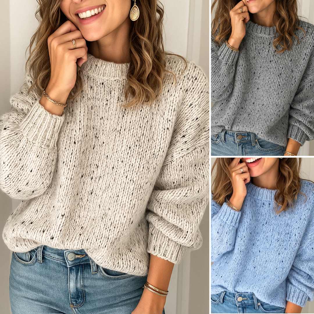 Evelyn ™ - Przytulny Teksturowany Sweter