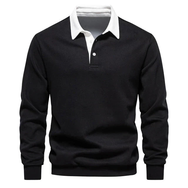 Bluza Męska Polo z Kołnierzykiem | Dzianina Bawełniana | Styl Casual Smart