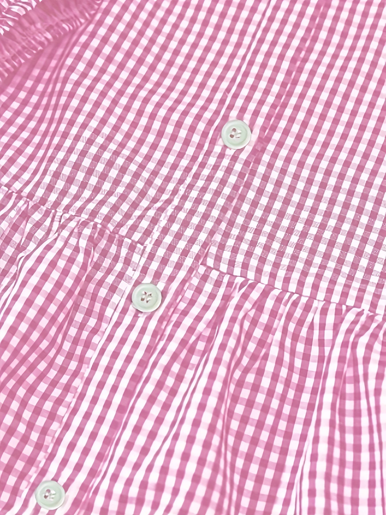 Geruite Mini Jurk met V-hals voor Dames