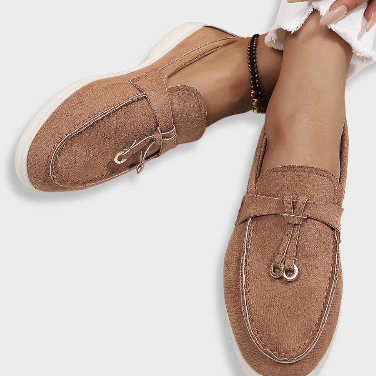 Manuela | Eleganckie loafersy z zamszu