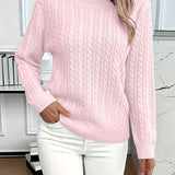 Emilia | Sweter w warkoczowy wzór