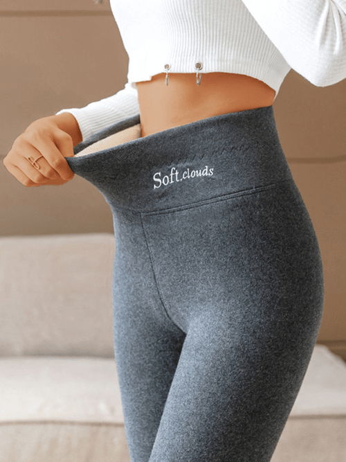 SoftClouds™ Legginsy - Wygodne Zimowe Spodnie z Ciepłą Podszewką