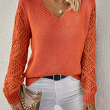 Różowy - Elegancki Sweter Tricot