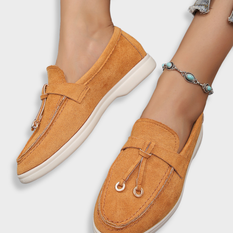 Manuela | Eleganckie loafersy z zamszu