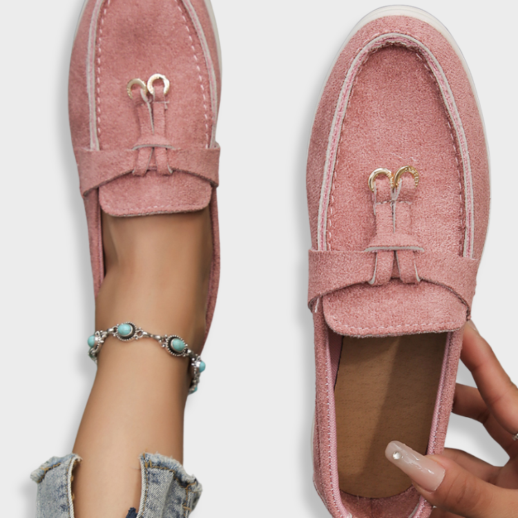 Manuela | Eleganckie loafersy z zamszu